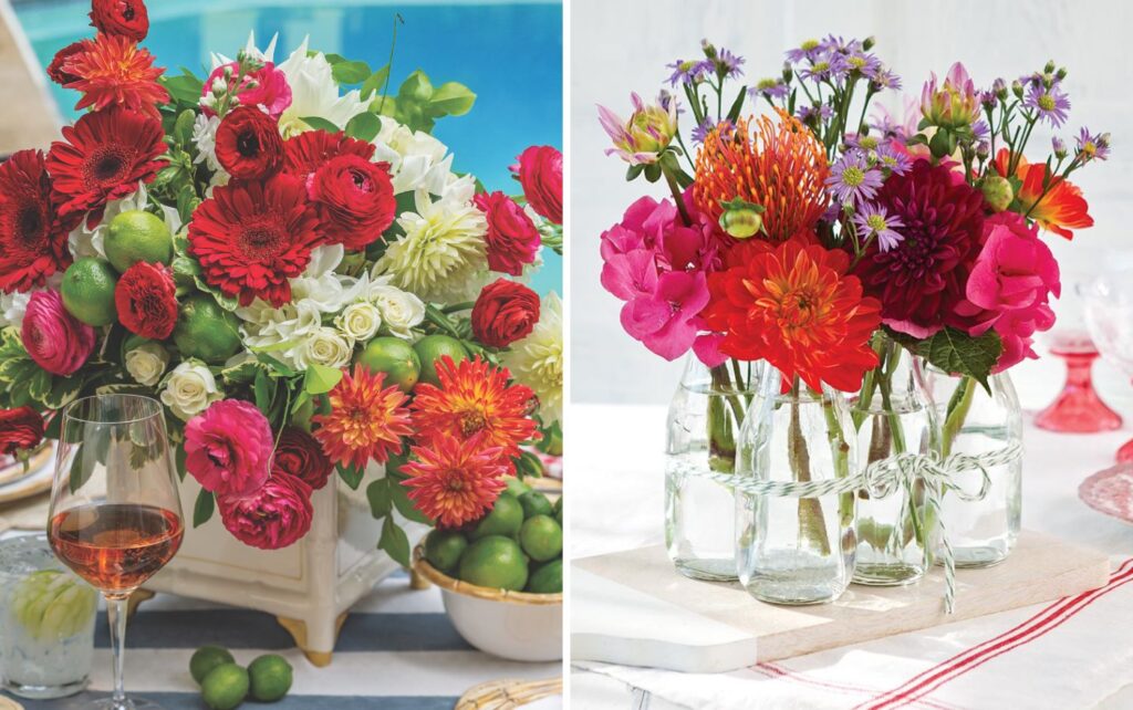 Seven Summer Flower Arrangements