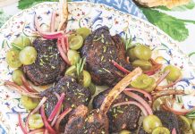 Smoky Coffee-Rubbed Lamb Chops with Grape-Balsamic Reduction Smoky Coffee-Rubbed Lamb Chops