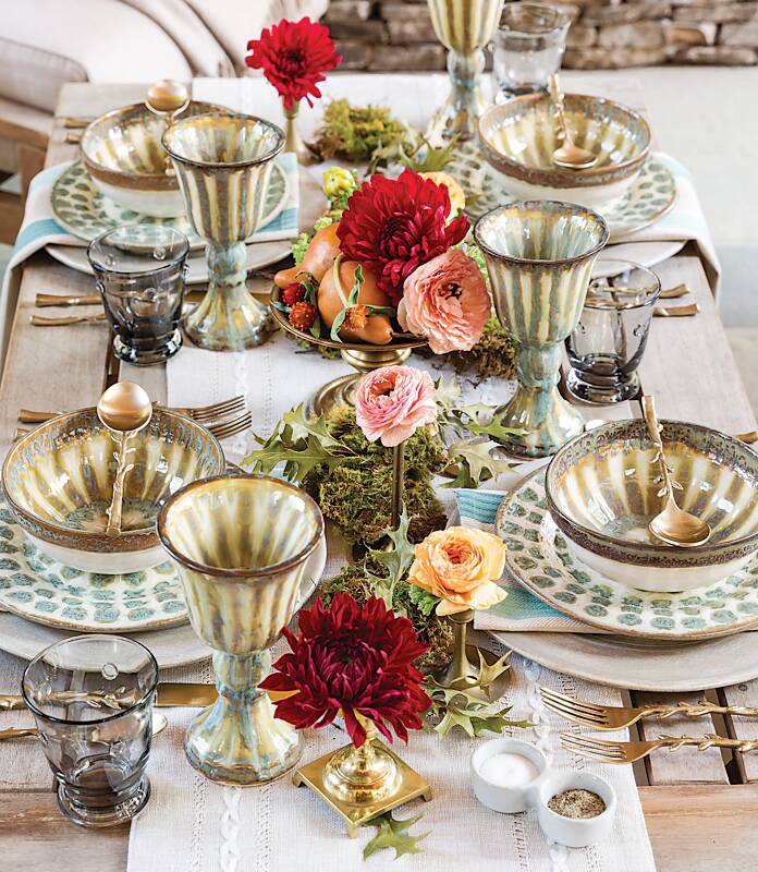 Greet Fall with Elegant Earth Tones and Bright Florals