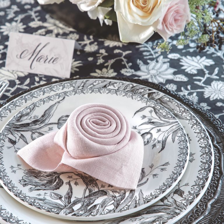 Rose Napkin Fold How-To