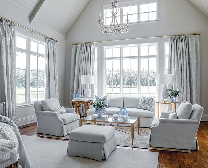 Serene Shades of Blue & Classic Finery in an Arkansas Home