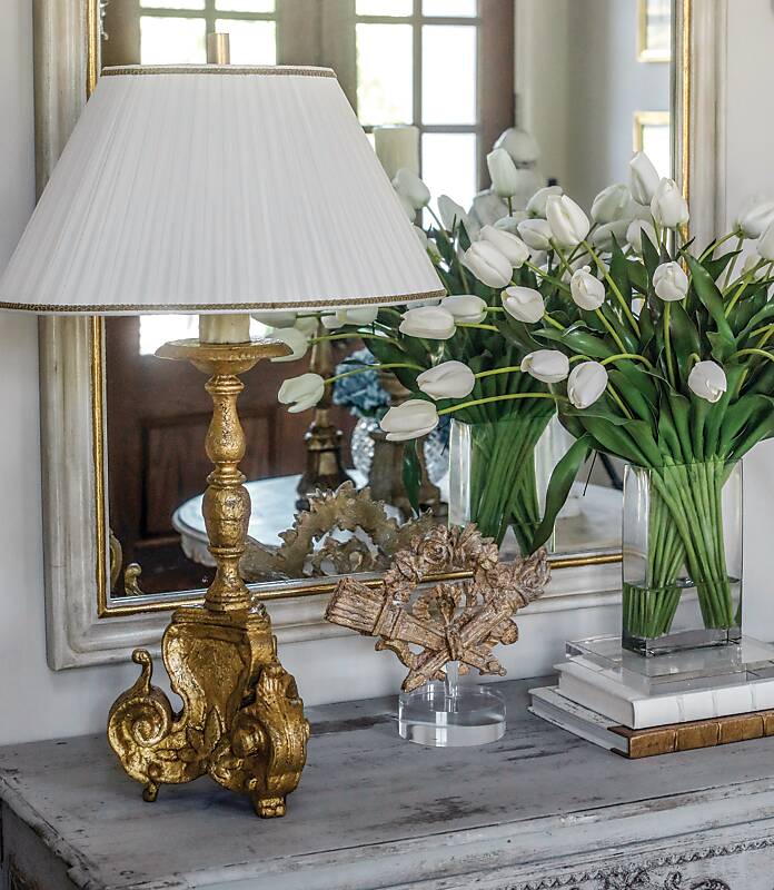 Serene Shades of Blue & Classic Finery in an Arkansas Home