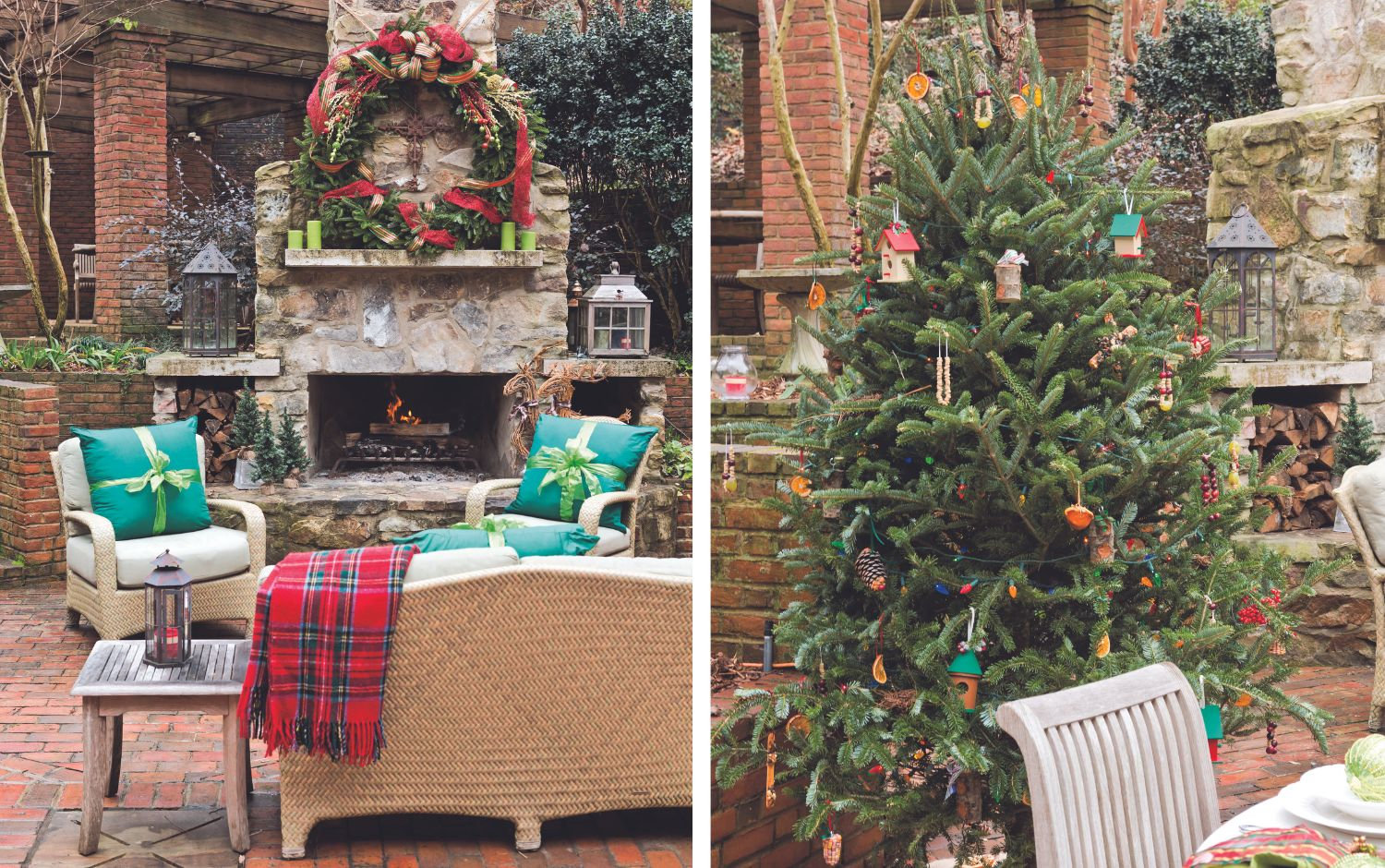 Five of the Coziest Christmas Fireplaces