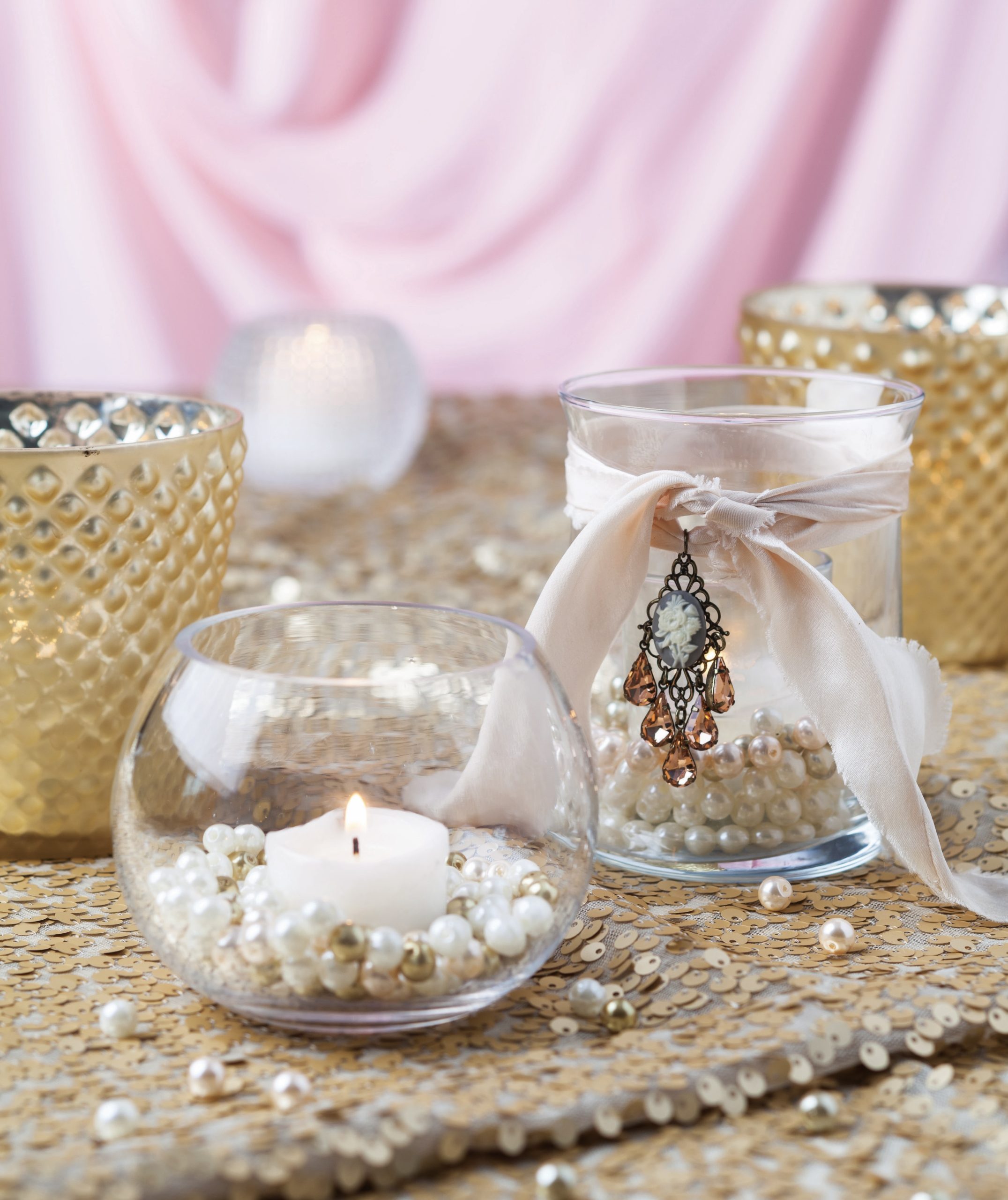 Pearls and votives