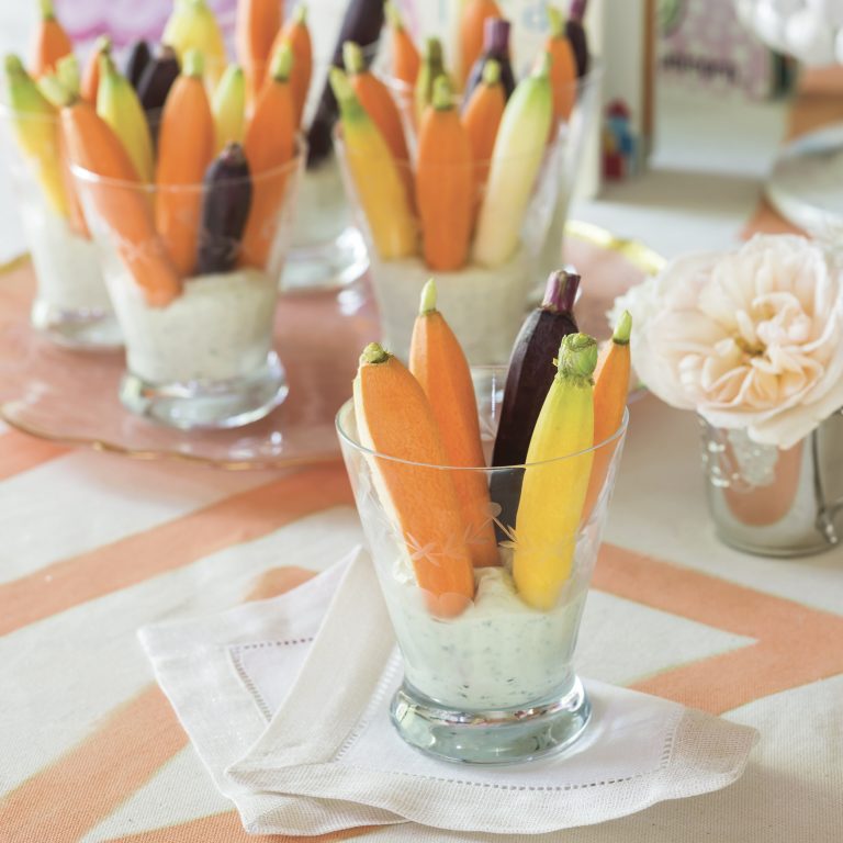 Baby Carrots with Fresh Herb Dip appetizers