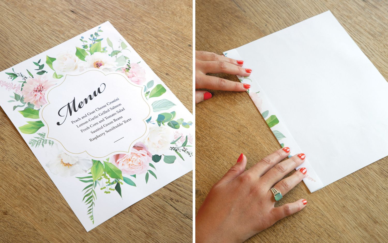 Fanfold Menu How-To Step 1