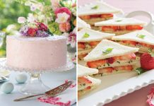 Our Top 9 Fruit-Filled Recipes for National Strawberry Day Strawberry tea sandwiches and a pink cake topped with flowers