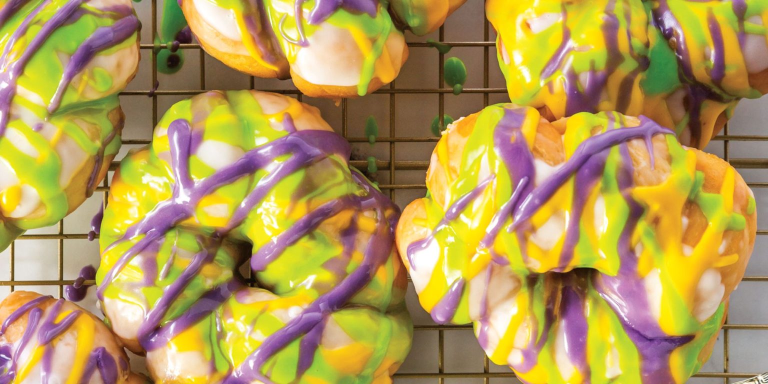 King Cake Doughnuts