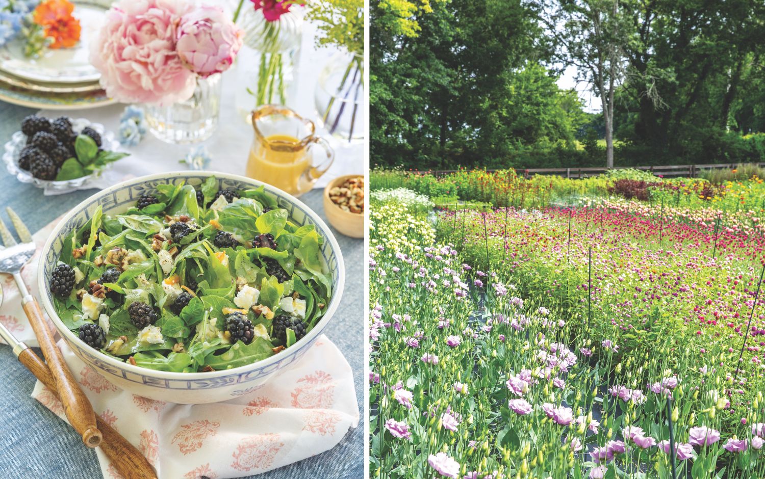 Host Friends for Lunch Amid the Blooms