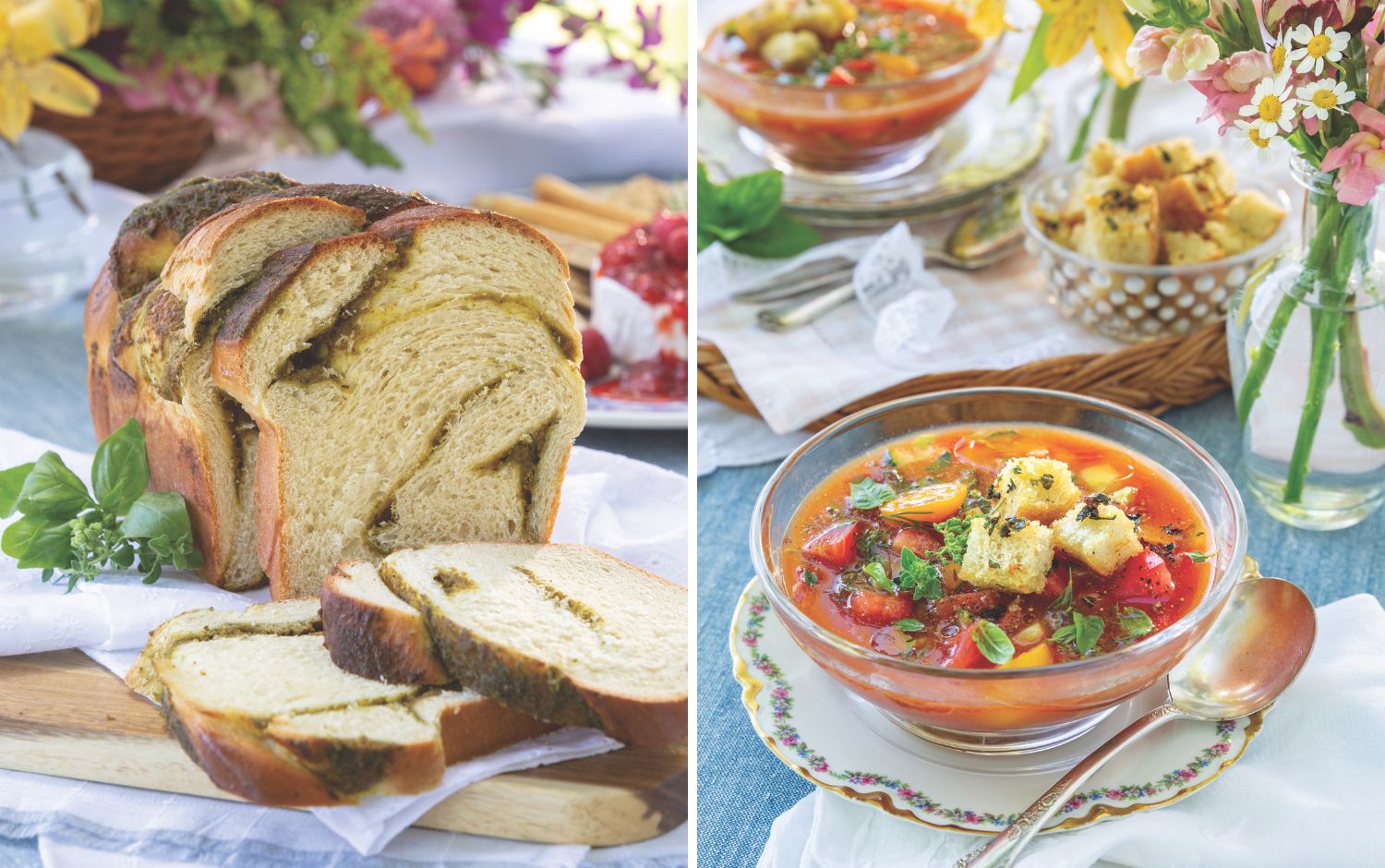 Host Friends for Lunch Amid the Blossoms