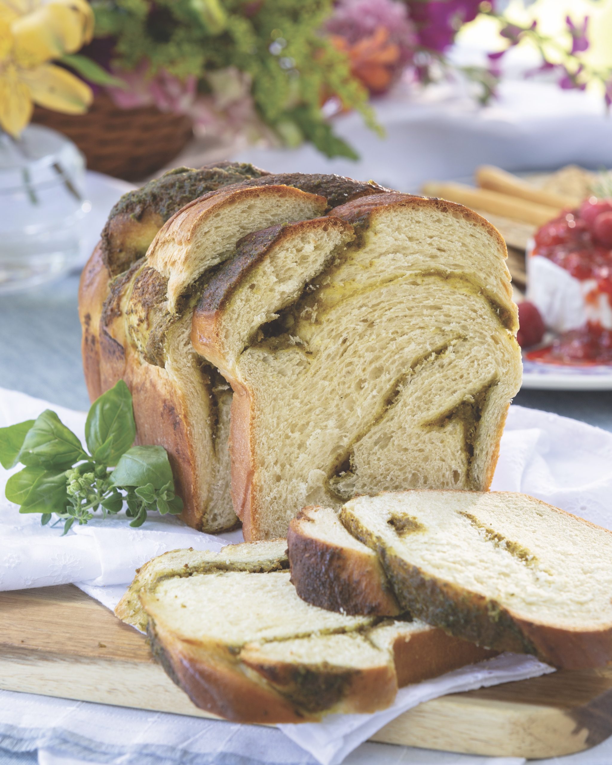 Garden Pesto Swirl Loaf