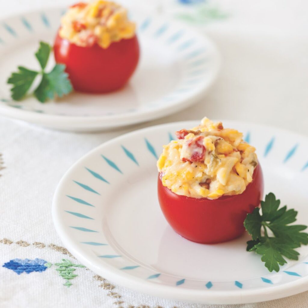 Pimiento Cheese-Stuffed Tomatoes