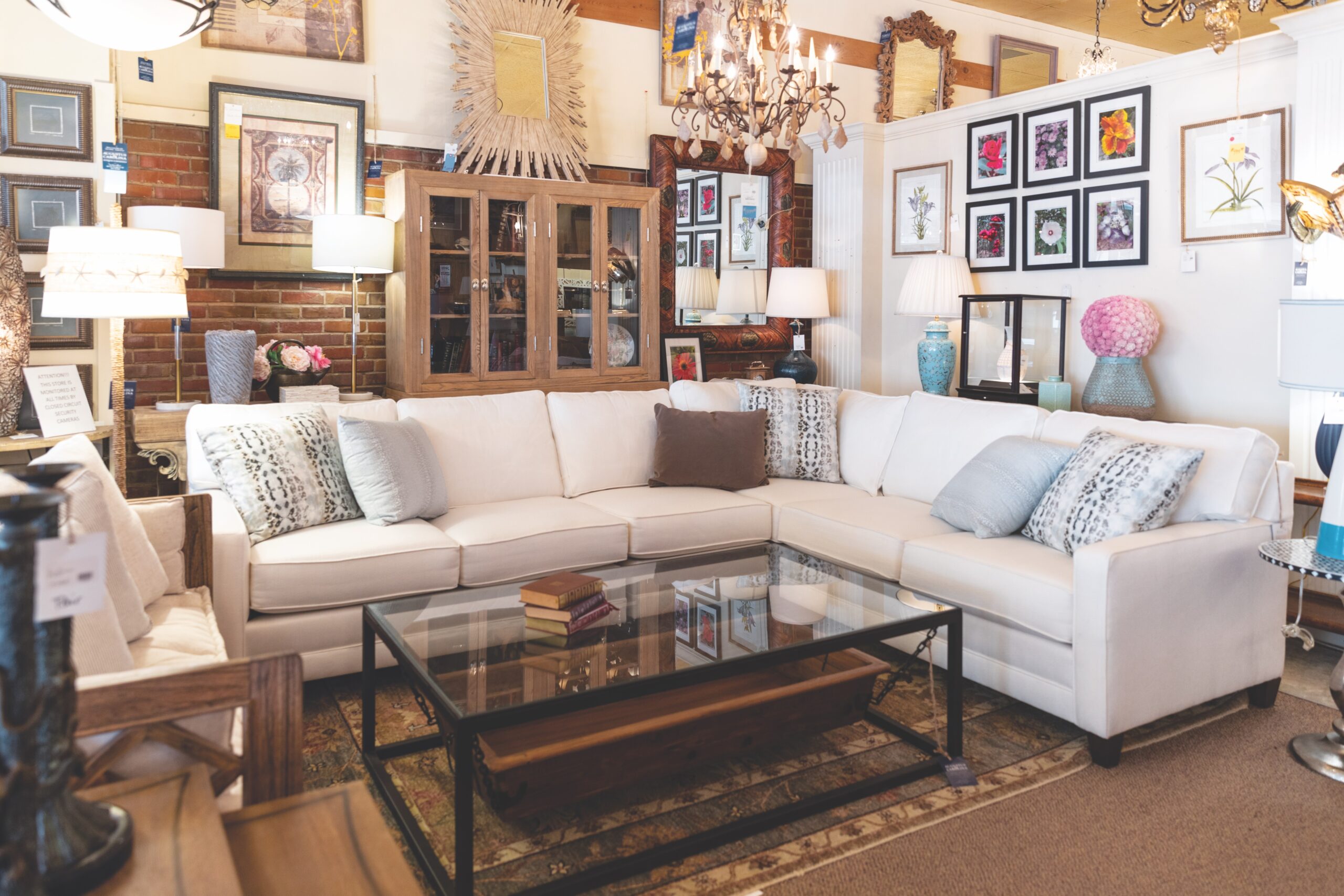 Home decor showroom at Augustus & Carolina