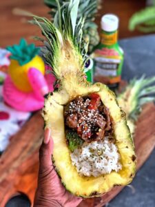 Cajun Pepper Steak Pineapple Bowl