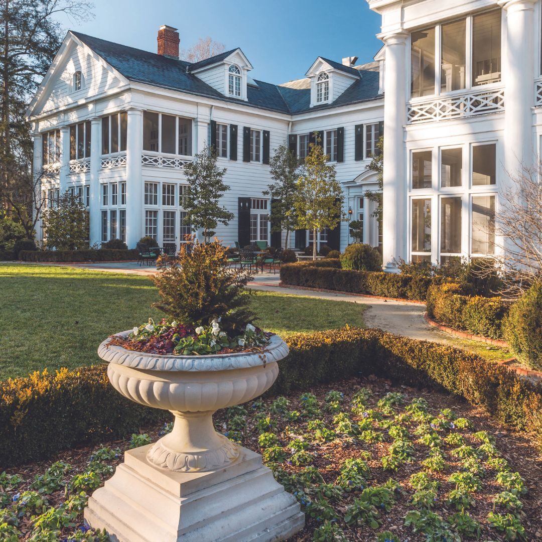 Duke Mansion and gardens in Charlotte, NC