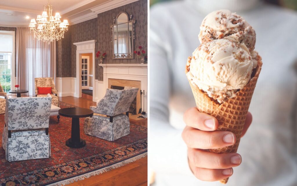 Tidewater Inn and ice cream cone