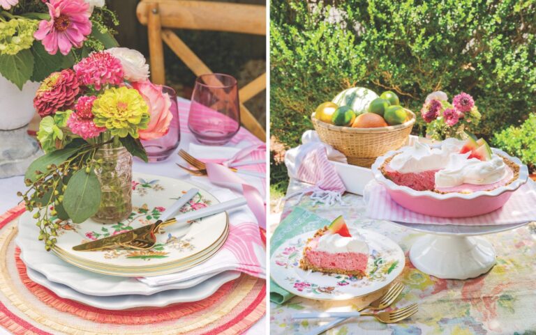 Midsummer supper inspired by watermelon hues