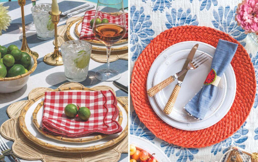 Summer tabletop accessories