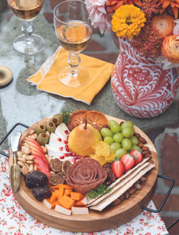 An artful charcuterie board