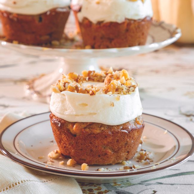 Sweet Potato Mini Cakes on plates