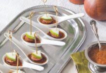 Andouille Sausage and Apple Bites with Creamy Mustard Sauce Andouille Sausage and Apple Bites with Creamy Mustard Sauce