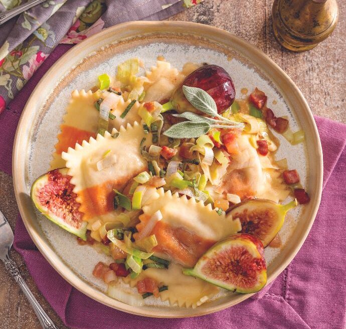Fig, Pancetta, and Sage Ravioli