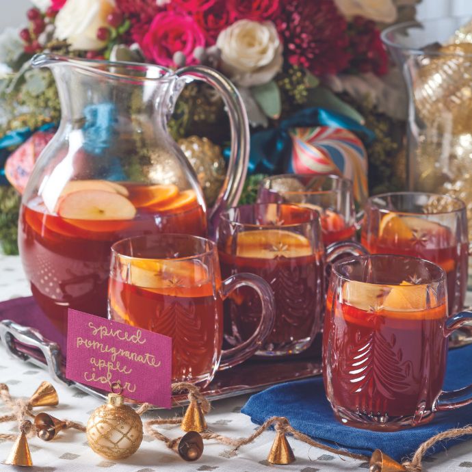 Spiced Pomegranate Apple Cider