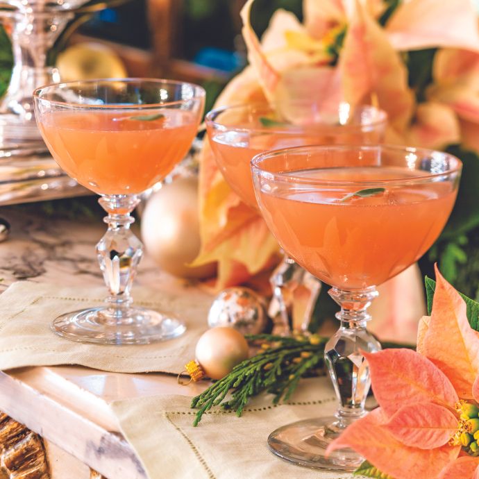 Grapefruit-Sage Champagne Cocktail