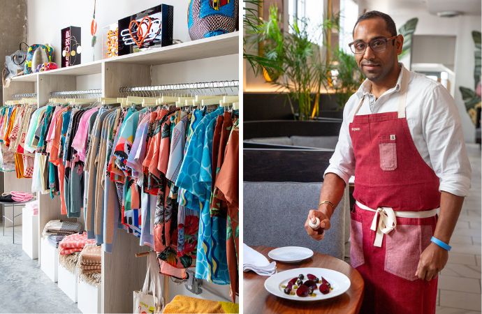 Miami restaurants and shops