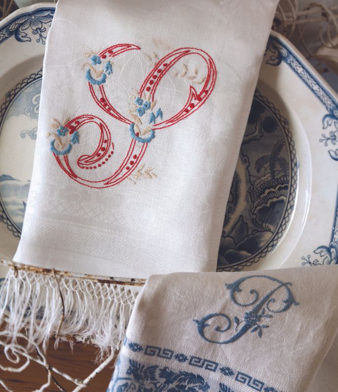 monogrammed napkins