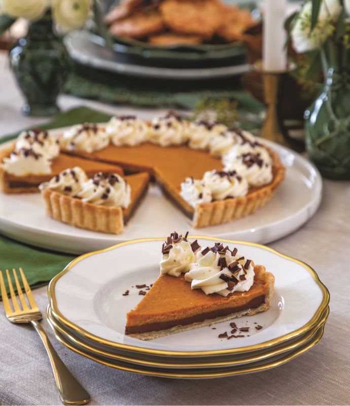 Black Bottom Pumpkin Tart