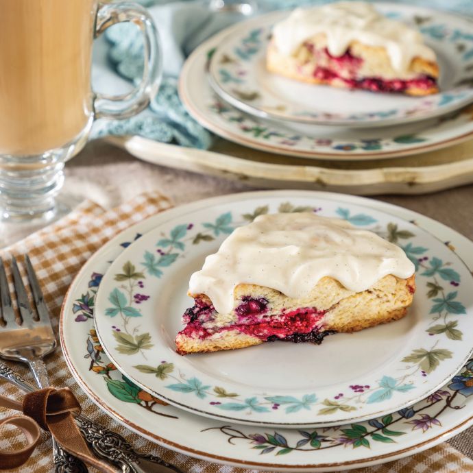 Triple Berry Iced Scone