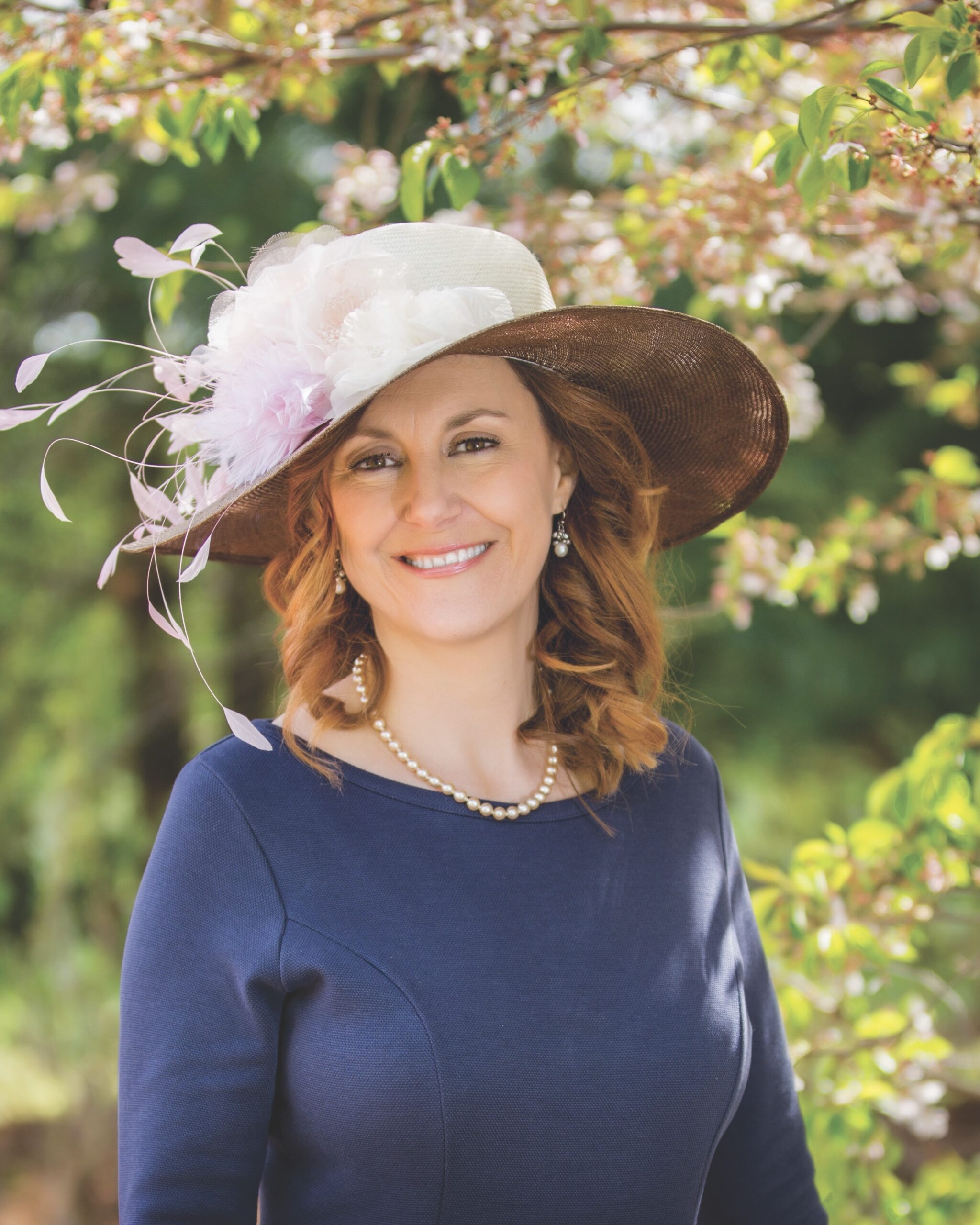 Polly Singer, founder of Polly Singer Hats, Teas and Events. Photo courtesy of Polly Singer.