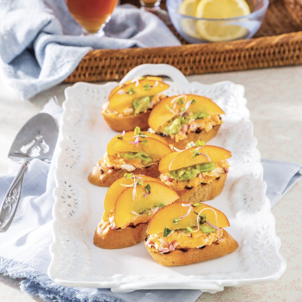 Pimiento Cheese and Grilled Peach Toast Southern Lady