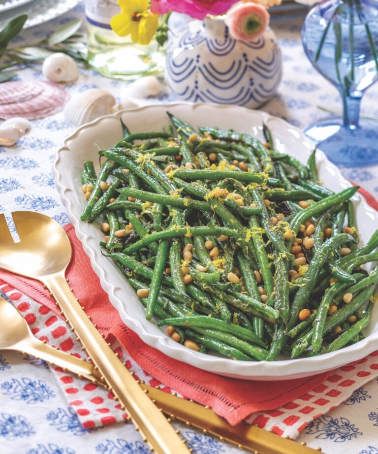 Green Beans with Lemon and Pine Nuts