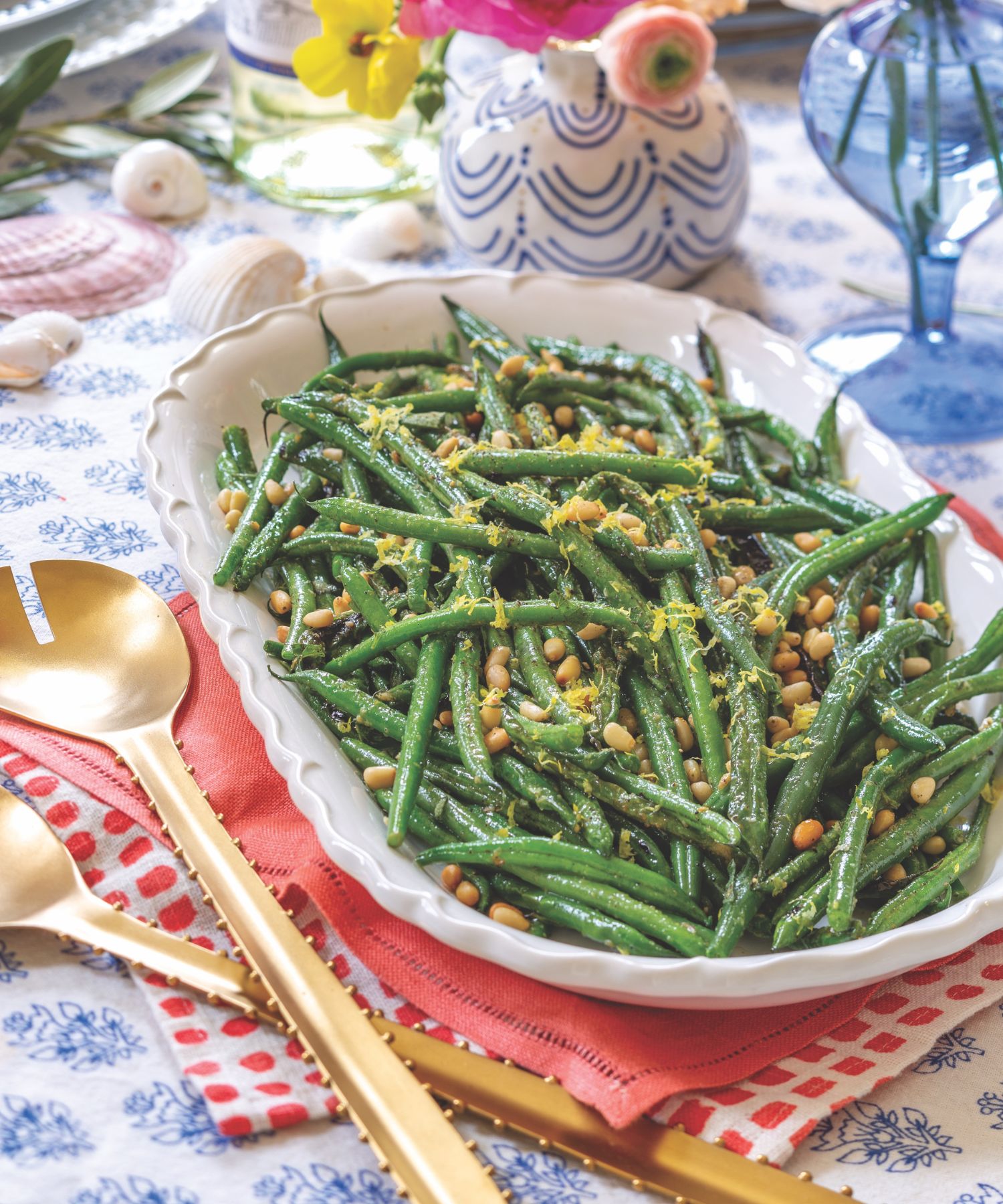 Green Beans with
Lemon and Pine Nuts
