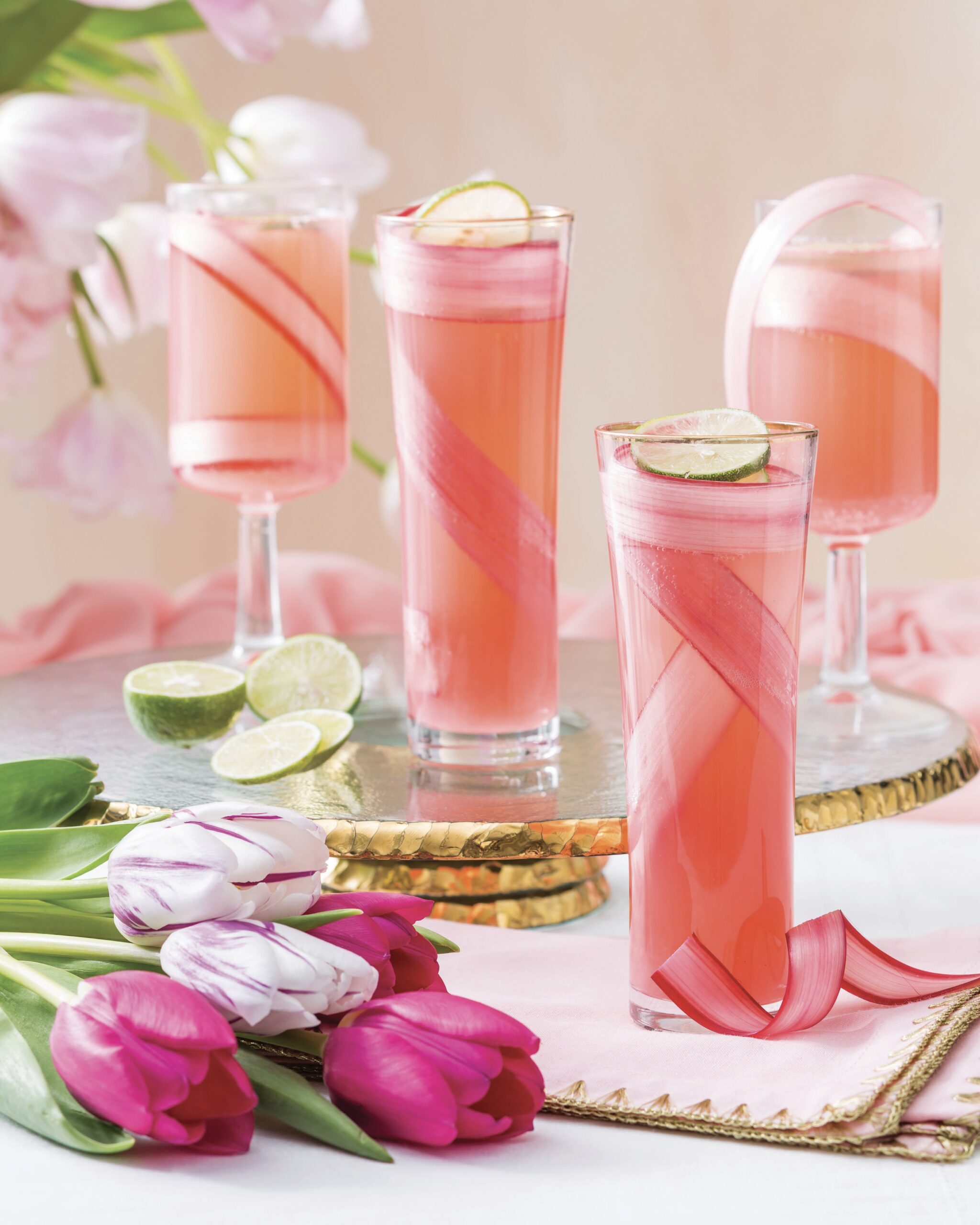 Rhubarb Key Lime Fizz