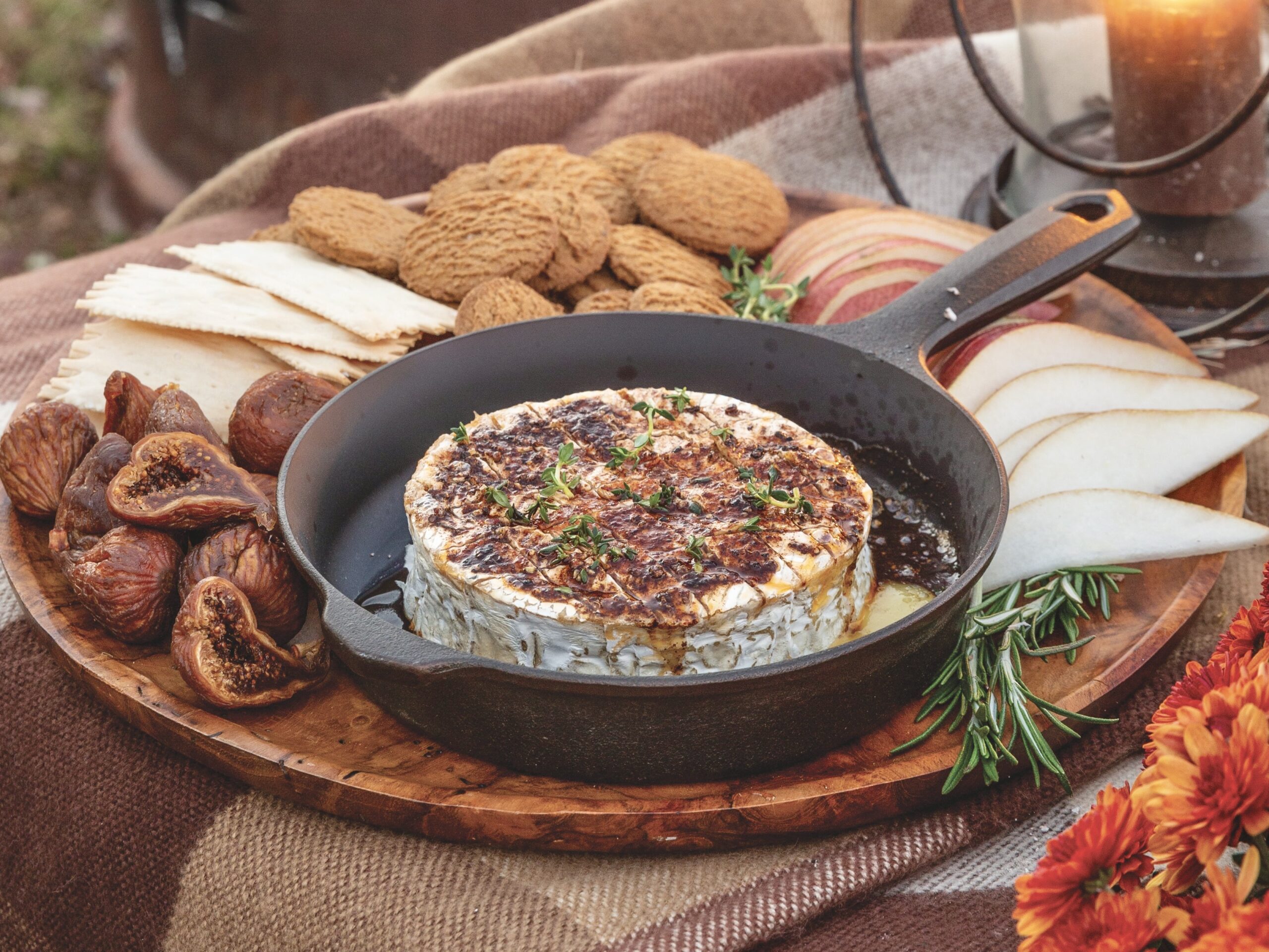 Maple and Thyme Grilled Brie