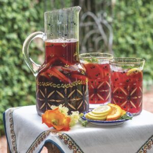 Tinto de Verano in a pitcher and glasses