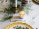 Our Most Popular Napkin Folds for the Holidays A place setting with a napkin folded into a Christmas tree shape.