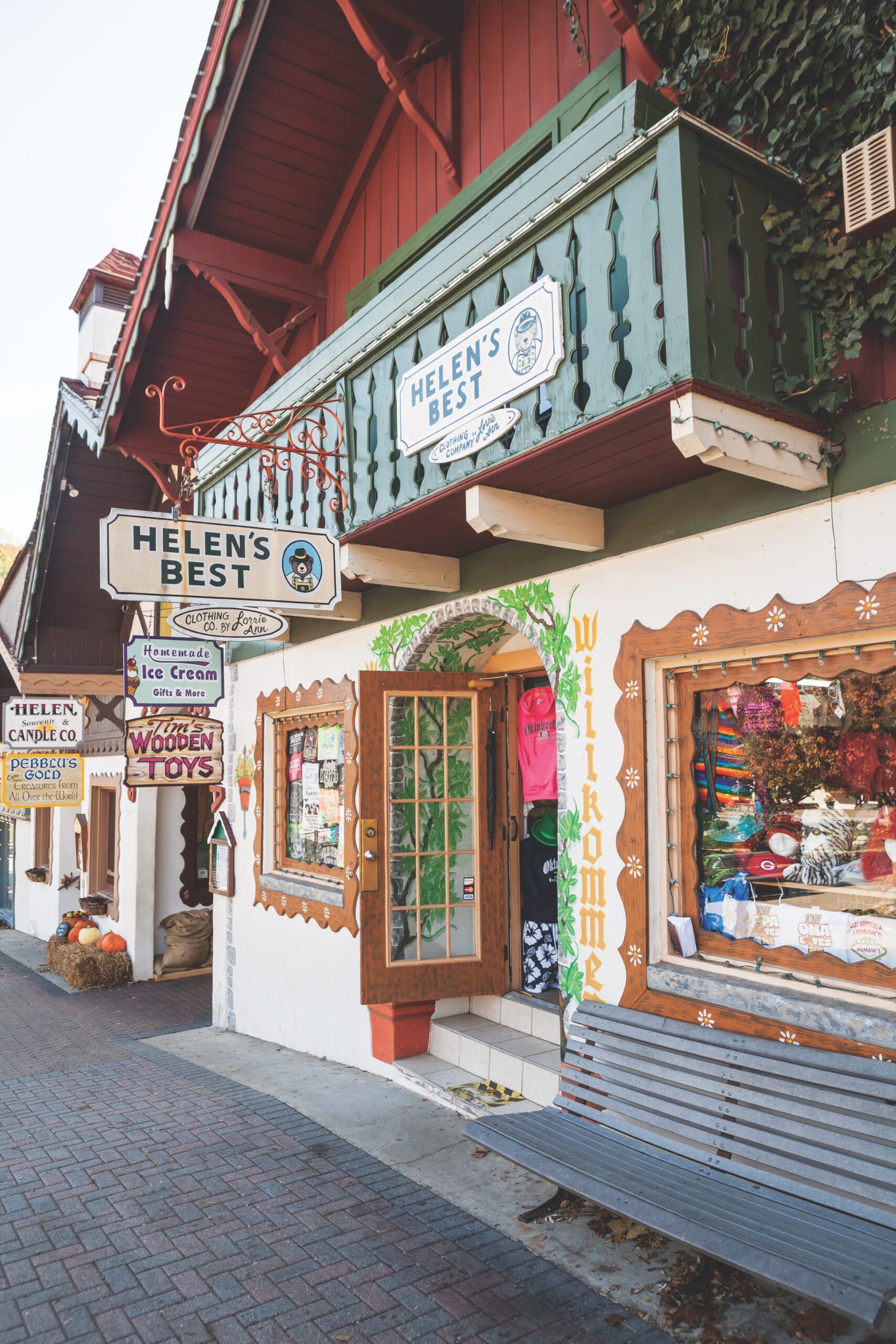 A storefront in quaint Alpine Helen, Georgia.