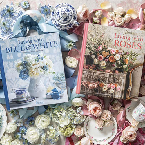 Victoria Living with Blue and White and Living with Roses Bundle