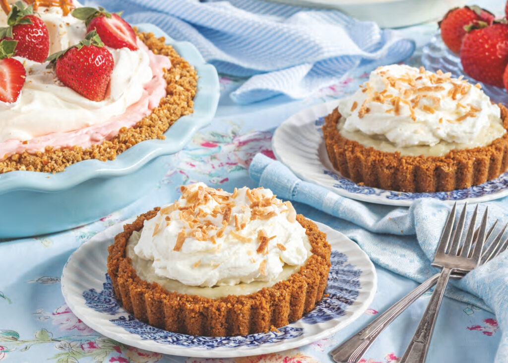 Mini coconut cream pies