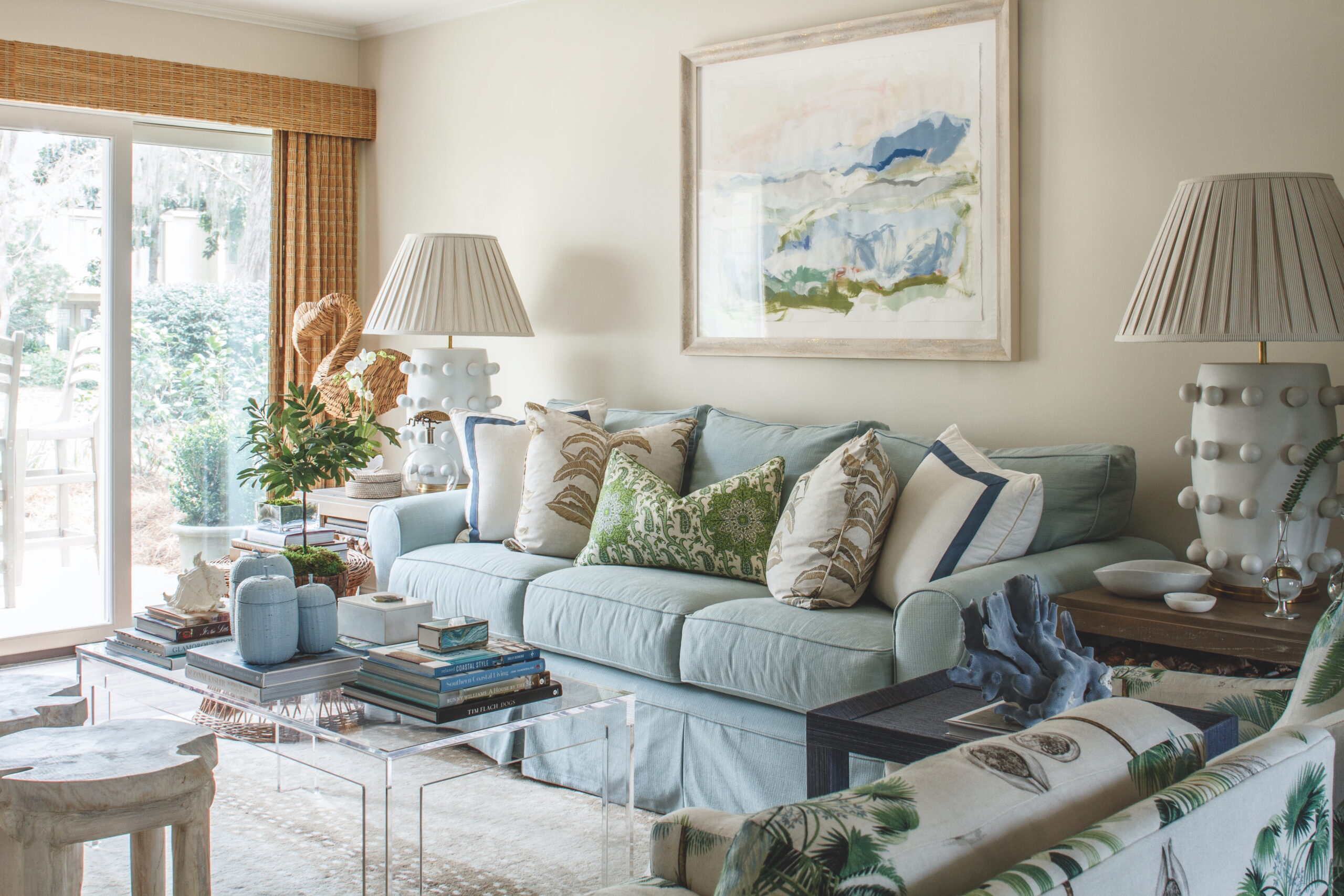 Coastal style living room