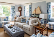 Old Florida Charm and Coastal Style Coastal style living room