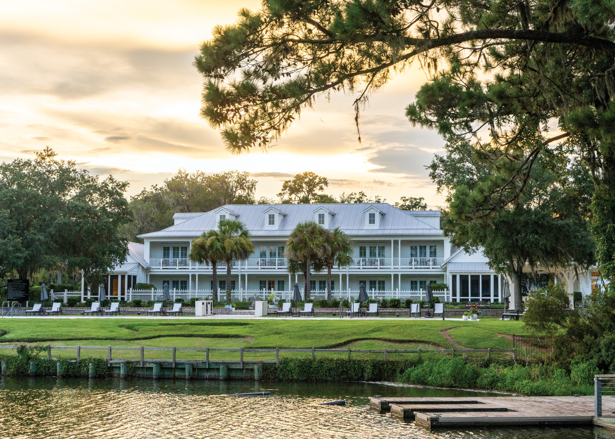 Outside of Plametto Bluff Resort