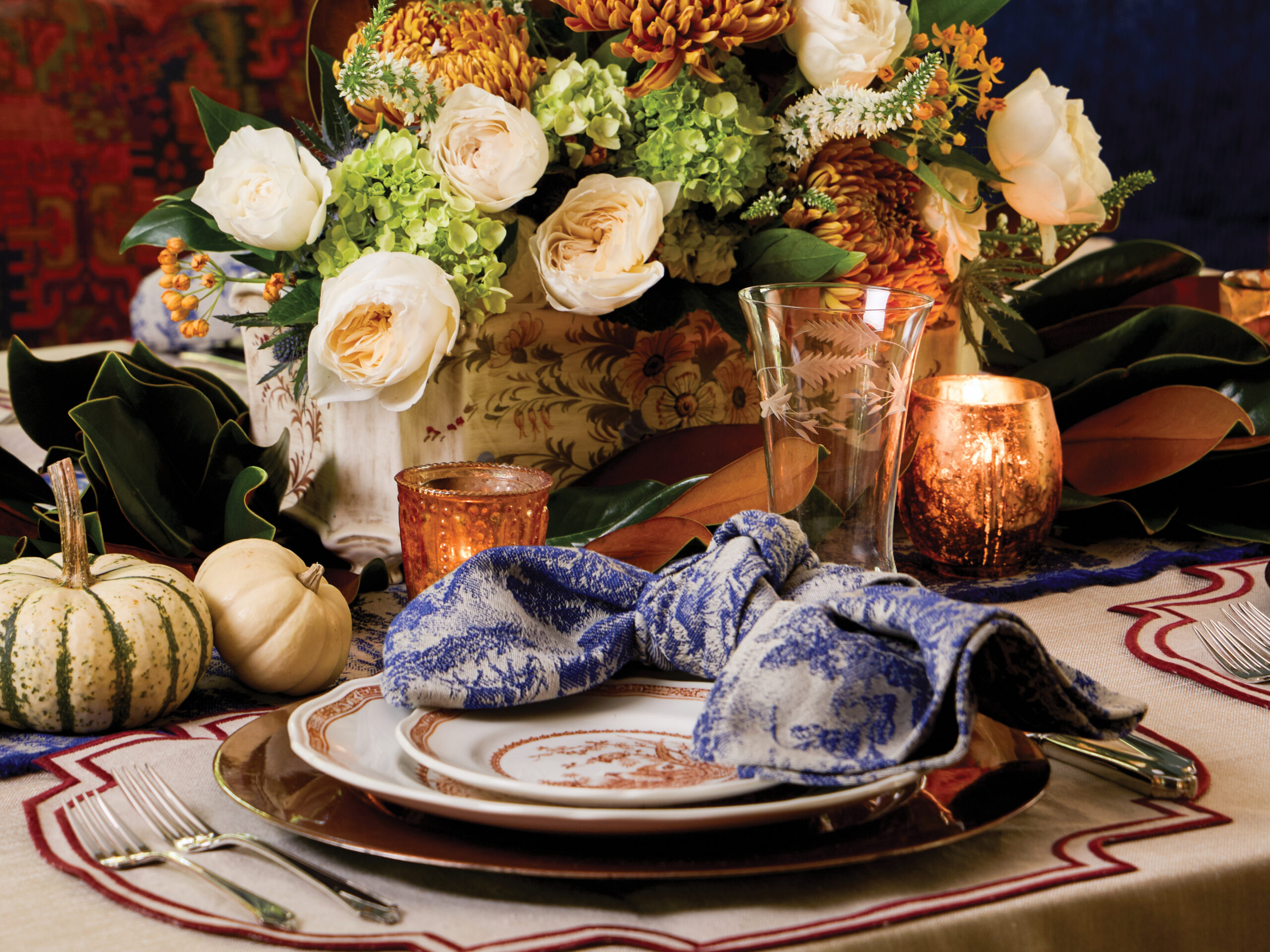 Autumnal place setting