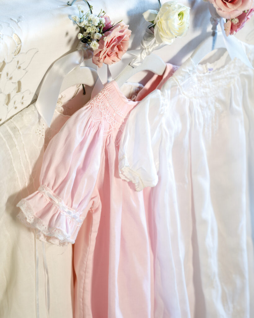 Frilly smocked baby dresses 