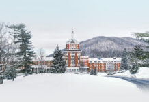 Escape to the Mountains at the Omni Homestead Snowy landscape with Omni Homestead hotel