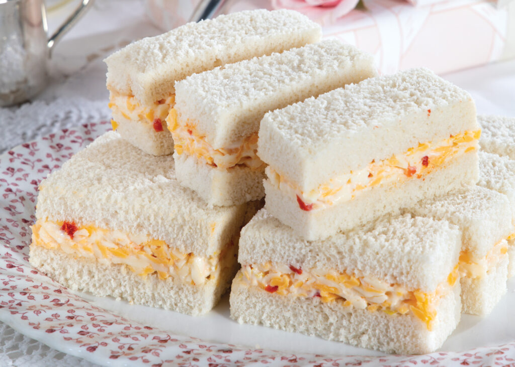 Smoky Pimiento Cheese Tea Sandwiches